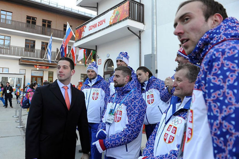 Udovičić posetio olimpijski tim u Sočiju