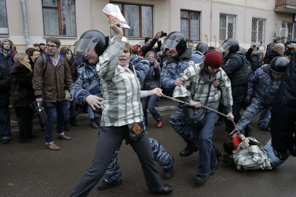 Demonstrantima protiv Putina od uslovne do 4 godine robije