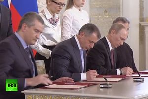 (VIDEO) PRE TAČNO GODINU DANA: Vladimir Putin potpisao pripajanje Krima Rusiji