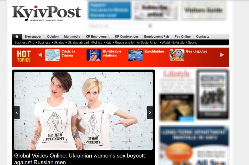 NE DAJ RUSU: Ukrajinke nametnule embargo na seks!