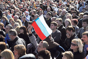 Demonstranti: Naša Odesa je ruski grad