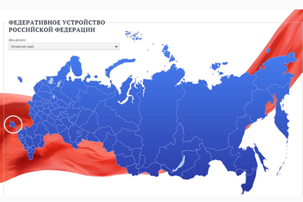 Krim se pojavio na mapi Rusije na zvaničnom sajtu gornjeg doma ruskog parlamenta
