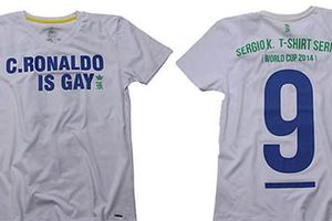 SKANDALOZNE MAJICE ZA MUNDIJAL: Ronaldo je gej, a Mesi je kukavica