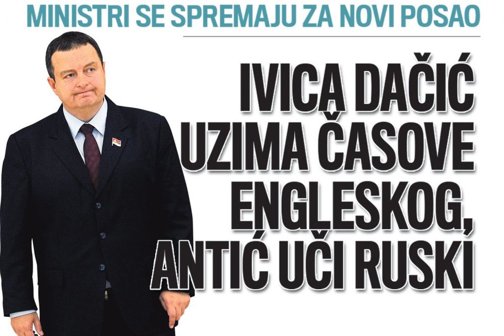Ivica Dačić uzima časove engleskog, Antić uči ruski!