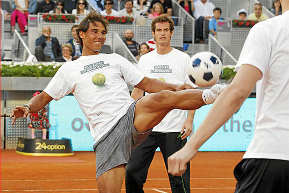 ODUŠEVILI FANOVE: Nadal, Kasiljas i Marej igrali nožni tenis