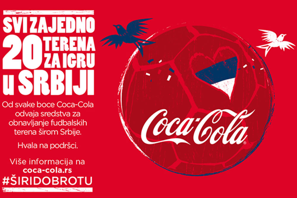 Coca-Cola rekonstruiše 20 fudbalskih terena širom Srbije