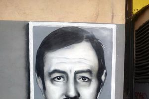 LEGENDI U ČAST: Mural u dvorištu Ateljea 212 na dan rođenja Zorana Radmilovića