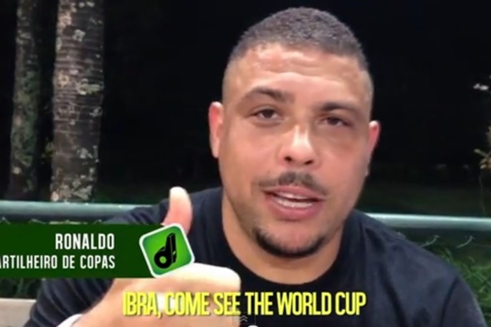 KAKO ODBITI: Pogledajte kako Ronaldo i čitav Brazil zovu Ibru na Svetsko prvenstvo
