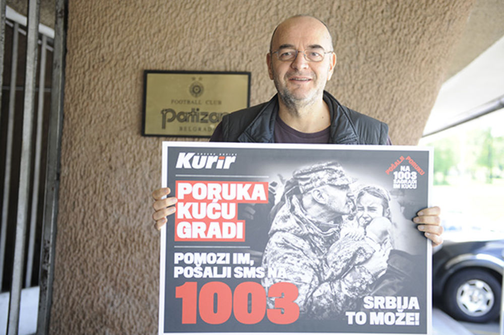 HOĆU KUĆI: Vujošević podržao akciju pošalji poruku na 1003!