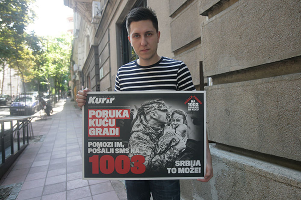 PORUKA KUĆU GRADI: Davor Jovanović podržao akciju pošalji SMS na 1003!
