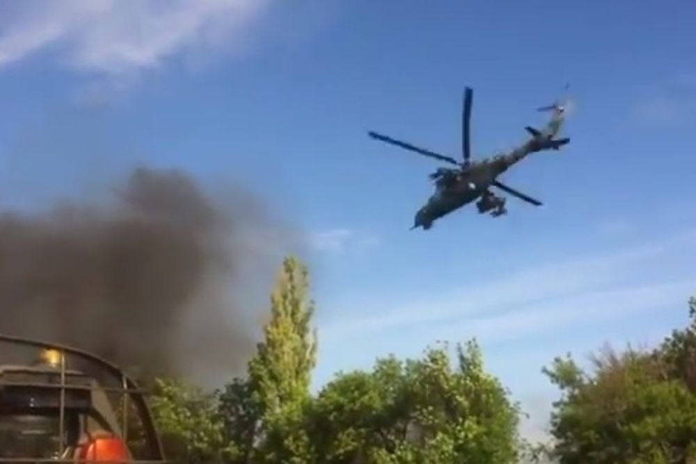 Oboren ukrajinski helikopter Mi-24