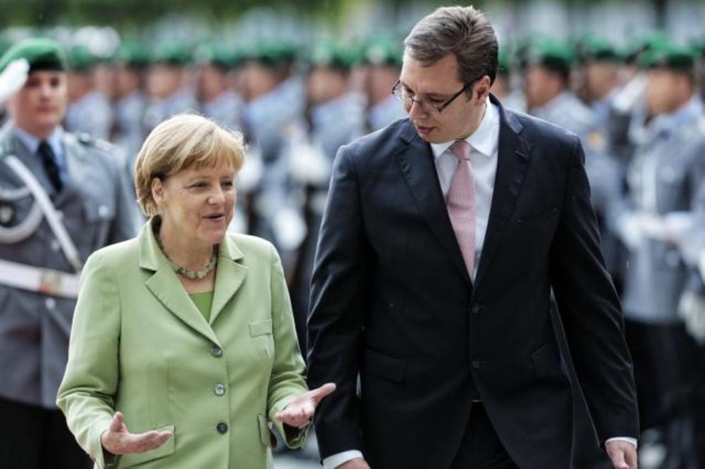 UŽIVO VUČIĆ U BERLINU Merkelova: Poseta premijera Srbije napredak za nemačko-srpske odnose!