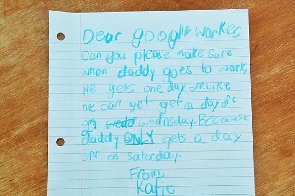 (FOTO) PONEKAD JE DOVOLJNO SAMO PITATI: Devojčica pisala Guglu, oni joj ispunili želju!