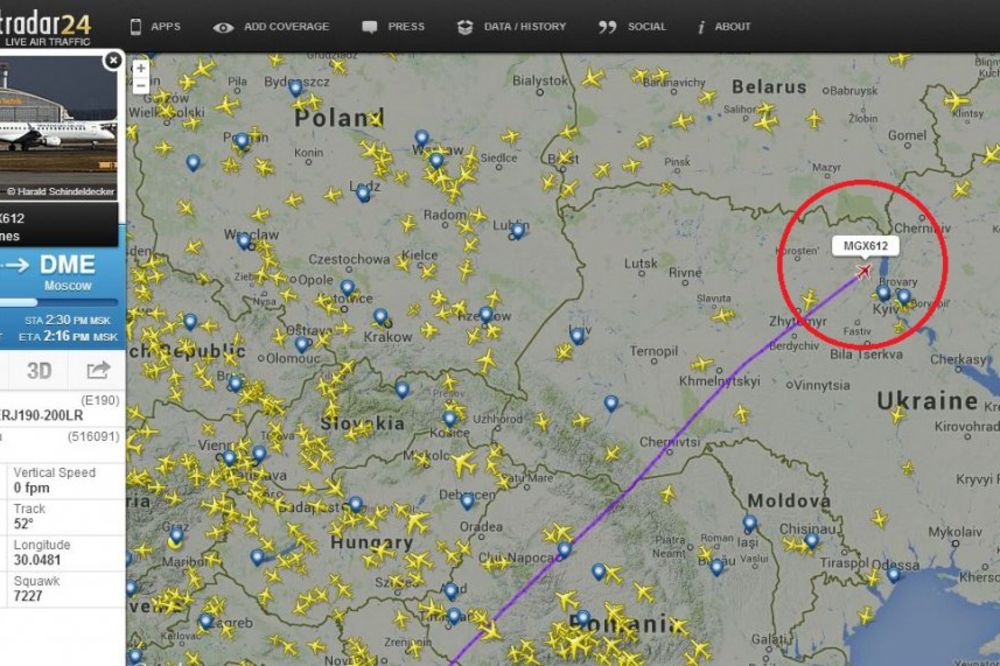 (FOTO) JUNAČKI: Sablasno nebo nad Ukrajinom, samo leti Montenegro erlajnz!