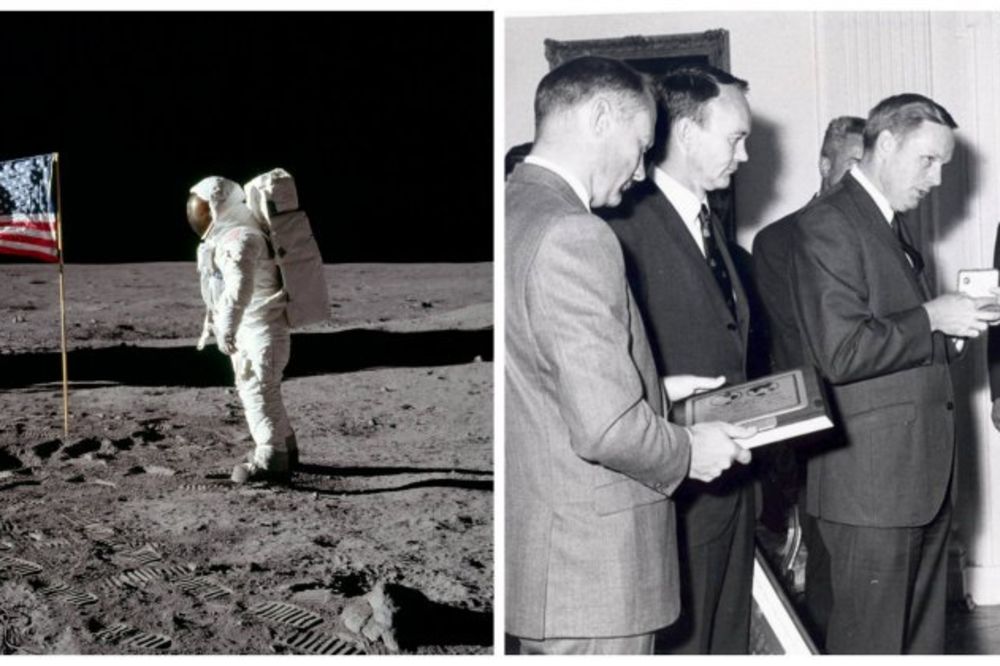 IZ ARHIVA: 45 godina od kada su astronauti  sa Apola 11 u Beograd doneli kamen sa Meseca!