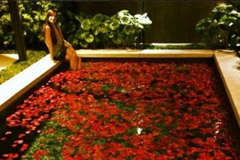 ROMANTIKA: Marija Karan u laticama od ruža