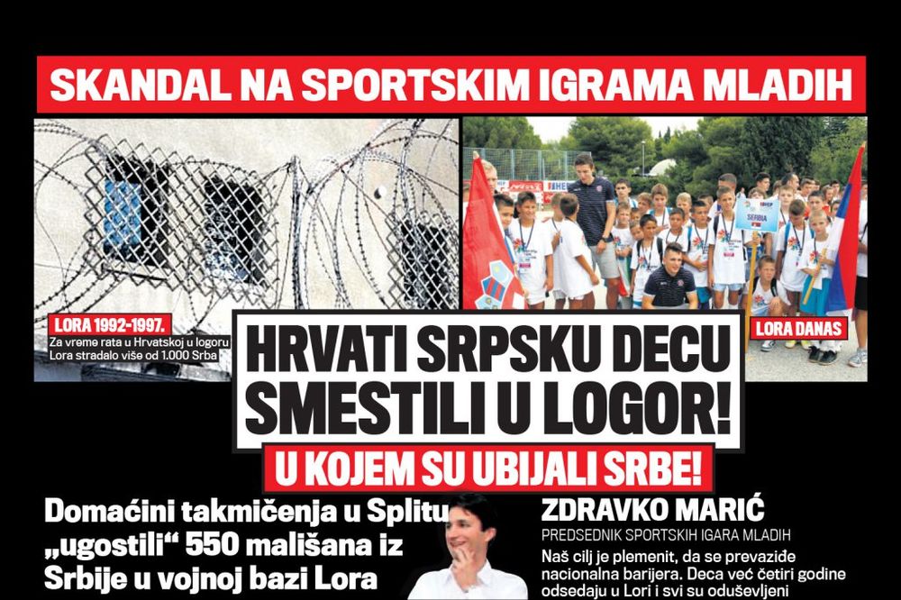 SKANDAL: Hrvati srpsku decu smestili u logor u kojem su ubijali Srbe!