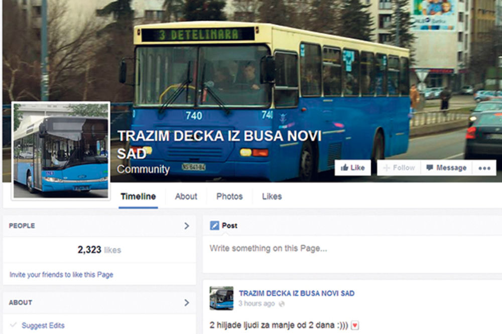 NESVAKIDAŠNJE: Novosađanka preko Fejsbuka traži dečka iz autobusa