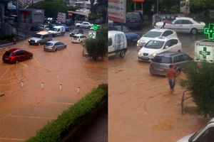 BUDVA POD VODOM: Pogledajte poplavljene ulice posle jake kiše!