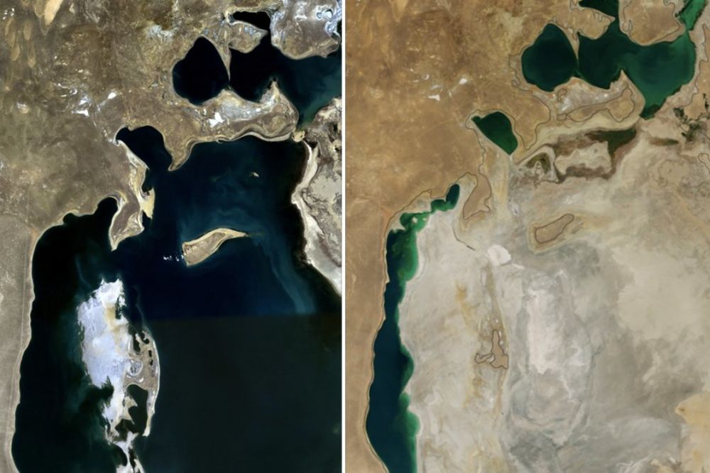 (FOTO) POSTALO GROBLJE BRODOVA: Jezero veličine Srbije potpuno nestalo!