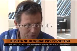 (VIDEO) POSLE 27 GODINA U BEOGRADU: Albanac koji je srušio Partizan došao da podrži Crne orlove