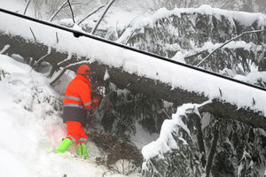 SNEŽNI KOLAPS: U: Austriji metar i po snega, putevi i pruge blokirani!