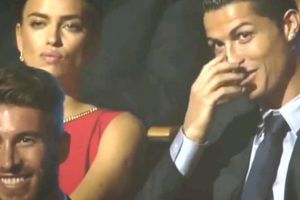 (VIDEO) LEDENA RUSKINJA: Pogledajte kako je Irina besnela, dok se voditeljka šalila sa Ronaldom