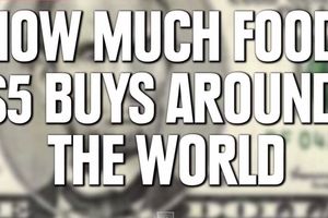 Koliko hrane možete kupiti u različitim zemljama sveta za 5 dolara (VIDEO)
