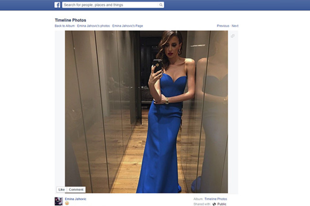 UVEK ELEGANTNA: Emina Jahović zaustavlja dah u plavoj haljini