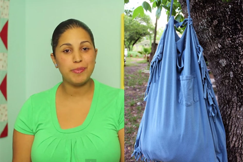 (VIDEO) Odsekla je rukav stare majice, ono što je dobila će vas oduševiti!