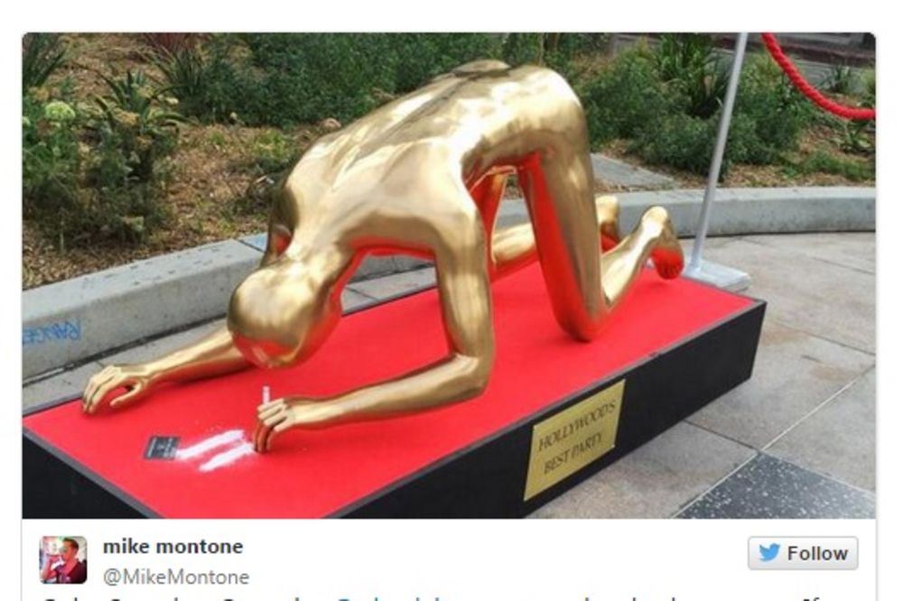 HIT UOČI DODELE OSKARA: Zlatna statua koja šmrče kokain!