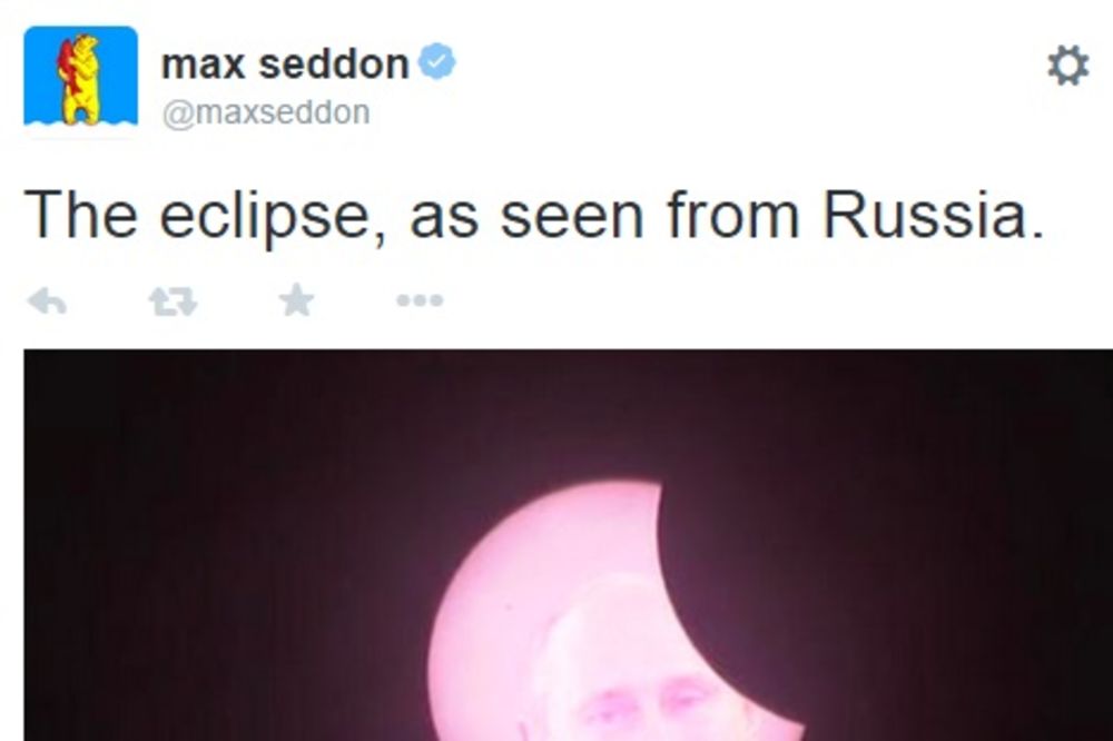 UKAZAO IM SE PUTIN: Evo kako su Rusi danas videli pomračenje Sunca!
