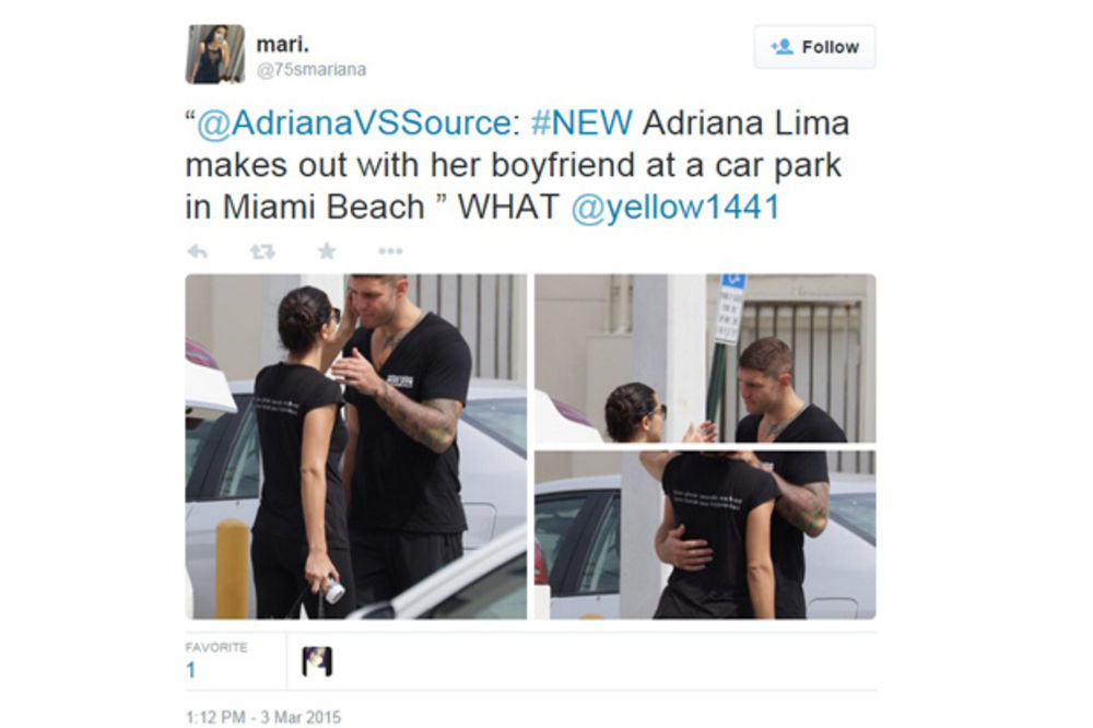 (FOTO) ŠTA ĆE SAD JARIĆ: Adrijana Lima uhvaćena kako se ljubi s novim dečkom!
