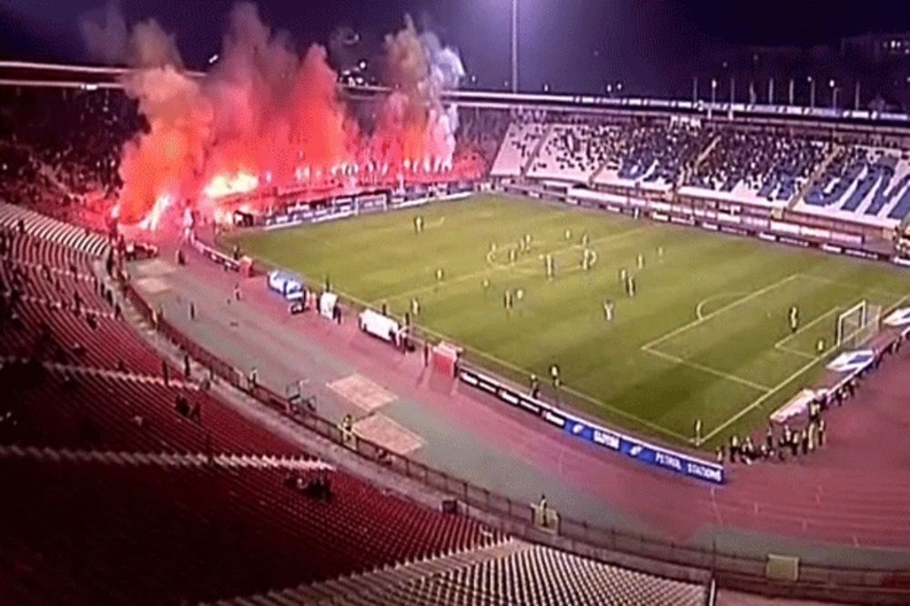 (VIDEO) NAJAVILI GOL: Delije zapalile Sever na utakmici protiv Napretka