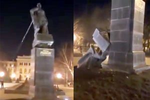 (VIDEO) ONI MRZE RUSE: Ovako su oborili statue komunističkih vođa!