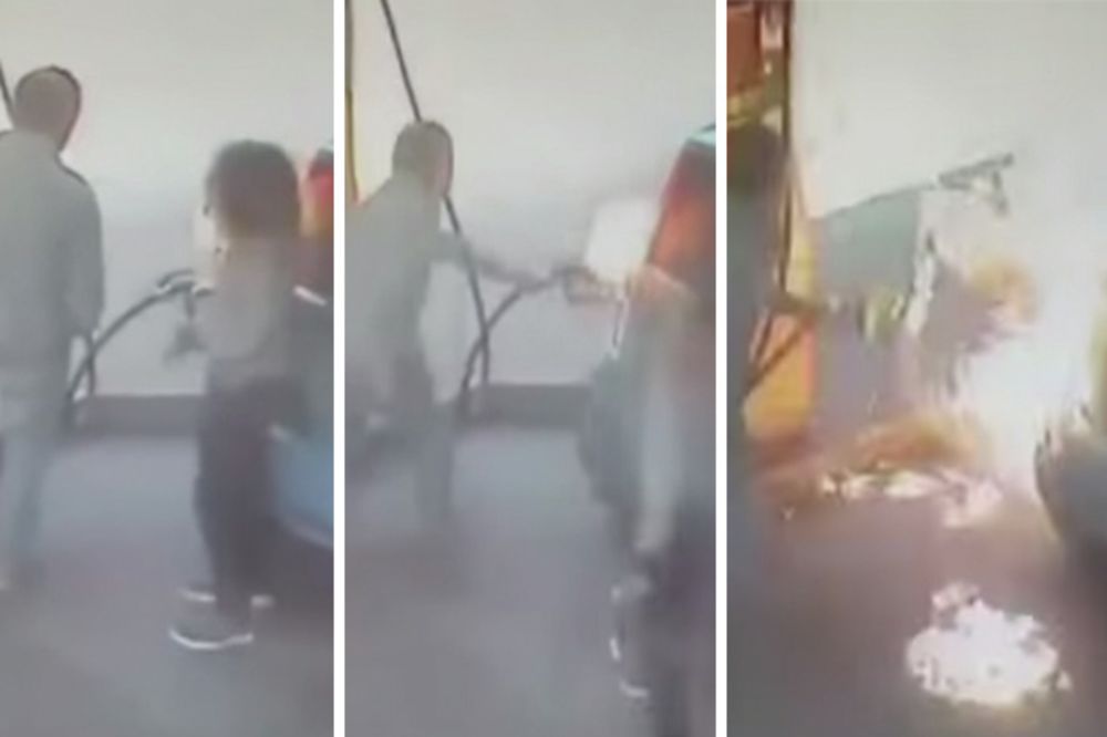 (VIDEO) NEKA TE, NEKA: Zapalila mu auto i brata jer joj nije dao cigaru