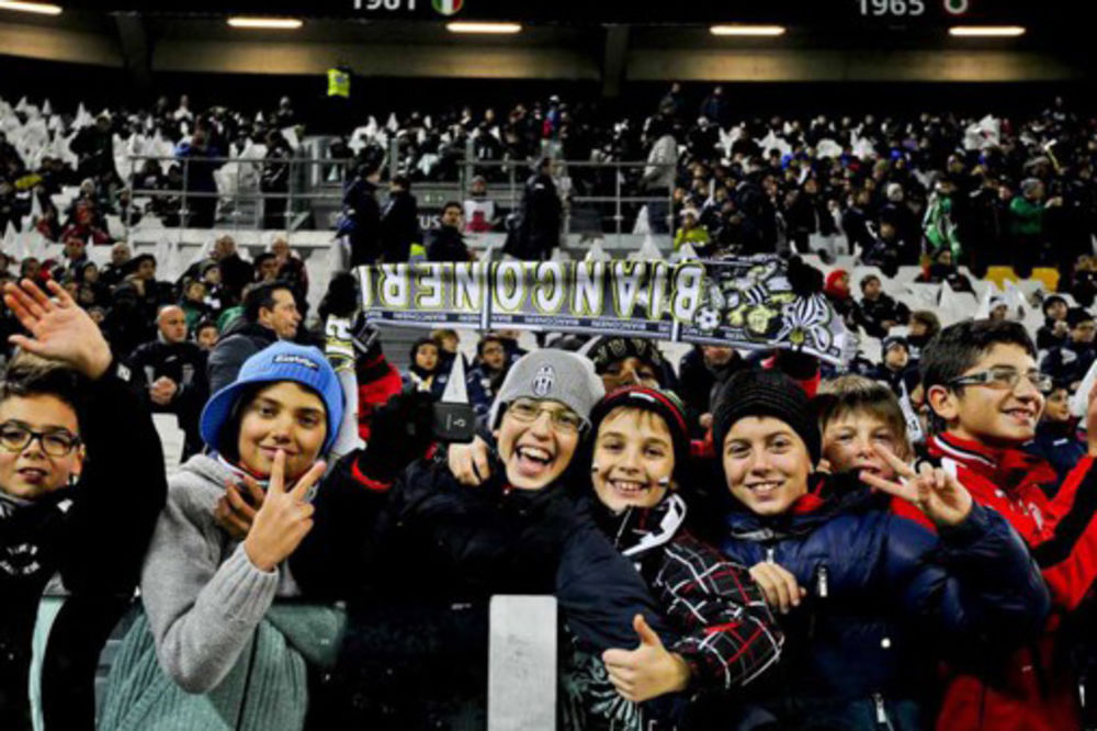 KAZNA U KORIST FUDBALA:  Više od 9.000 školaraca na navijačkoj tribini Juventusa