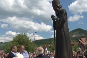 Otkriven spomenik patrijarhu Pavlu u Leposaviću