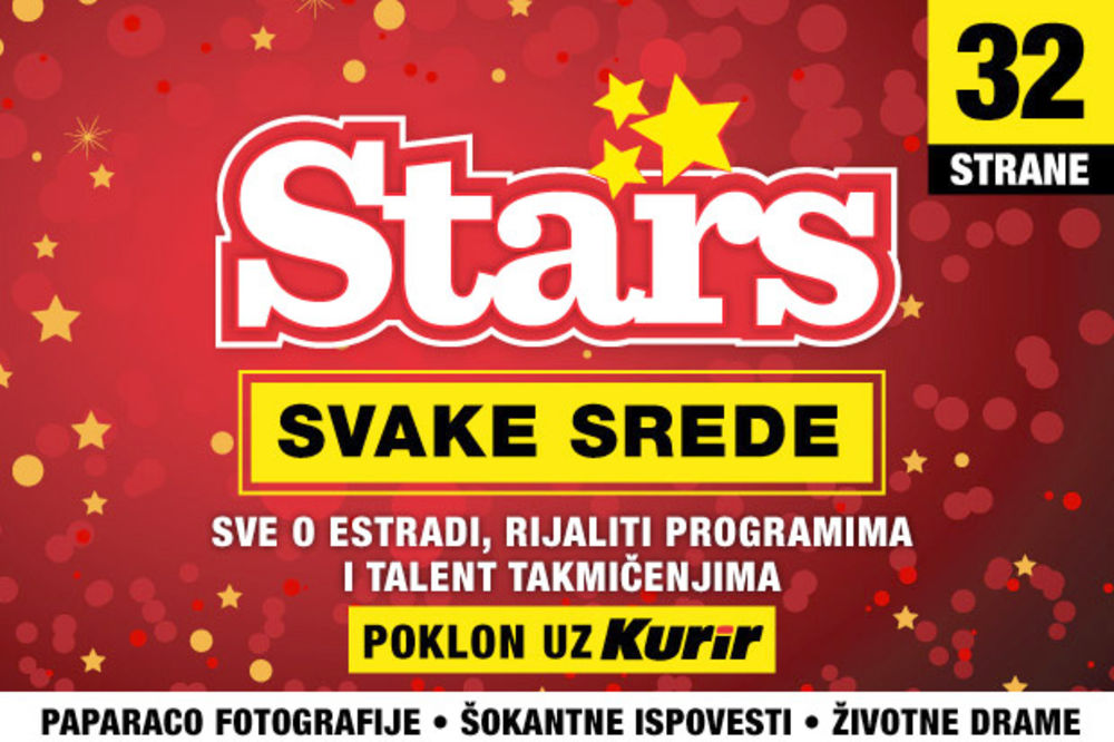 SVAKE SREDE U KURIRU: Magazin Stars - sve o estradi, rijaliti programima i talent takmičenjima