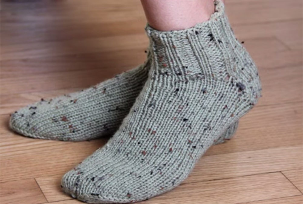 Vunene čarape, Pletene čarape