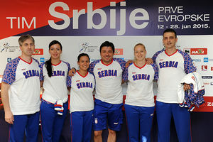 Prvi sportisti Srbije krenuli put Bakua
