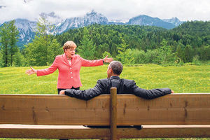 ŠALA KOJA JE ZAPALILA INTERNET: Merkelova kao Hajdi plesala za Obamu!