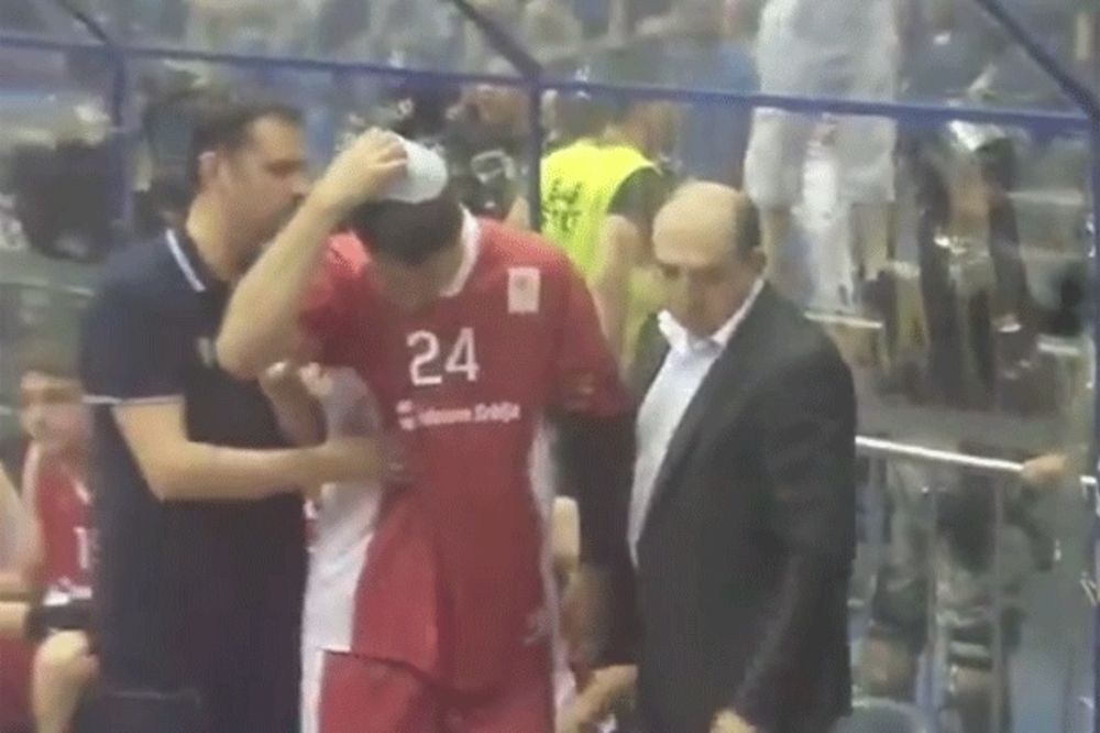 (VIDEO) PRIZNAO DA JE POGODIO JOVIĆA: Uhapšen navijač košarkaša Partizana