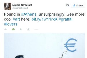 (FOTO) EU BEZ GRČKE KAO ŽURKA BEZ VESELJA: Grafitima širom Atine protiv dužničke krize