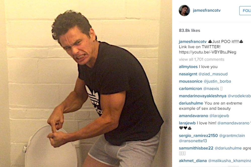 (FOTO) LUDO I BRZO: Dokazi da Džejms Franko ima najluđi Instagram