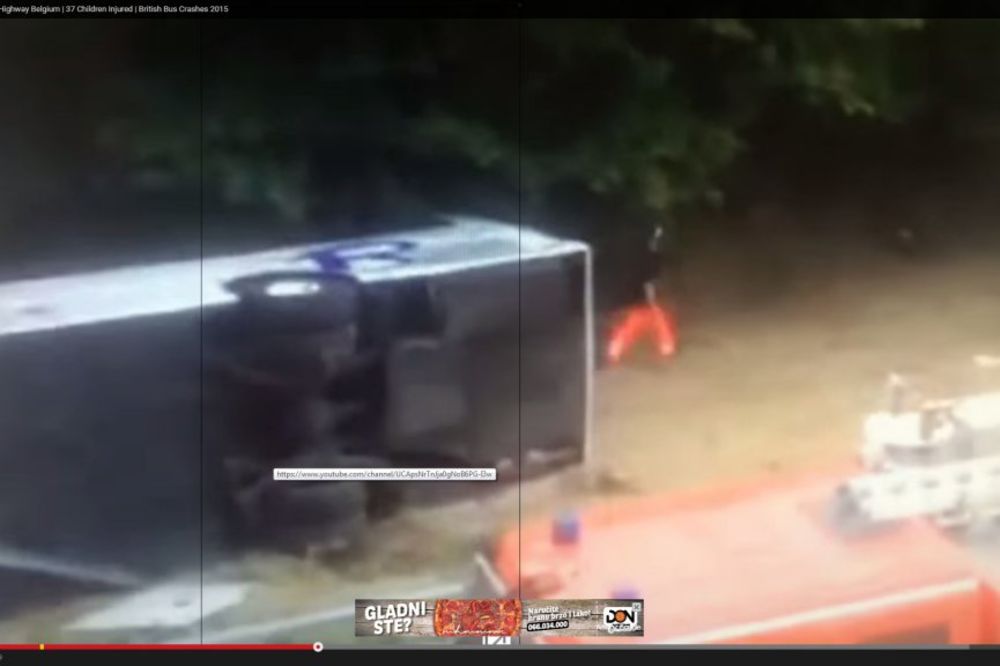 (VIDEO) UŽAS U BELGIJI: Autobus sa decom sleteo sa puta, vozač poginuo