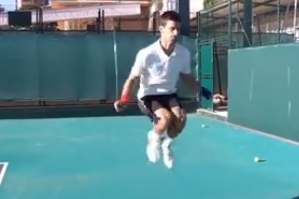 (VIDEO) ZATO JE NAJBOLJI: Ovako izgleda deo treninga Novaka Đokovića