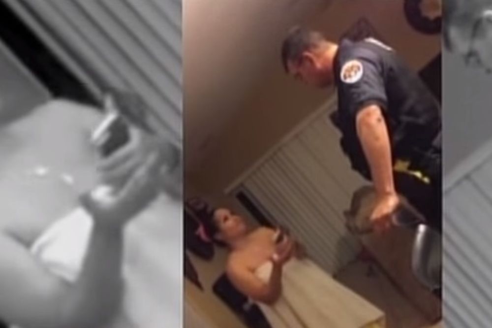(VIDEO) KAKVO HAPŠENJE: Policija upala u kuću i stavili joj lisice dok je bila gola!