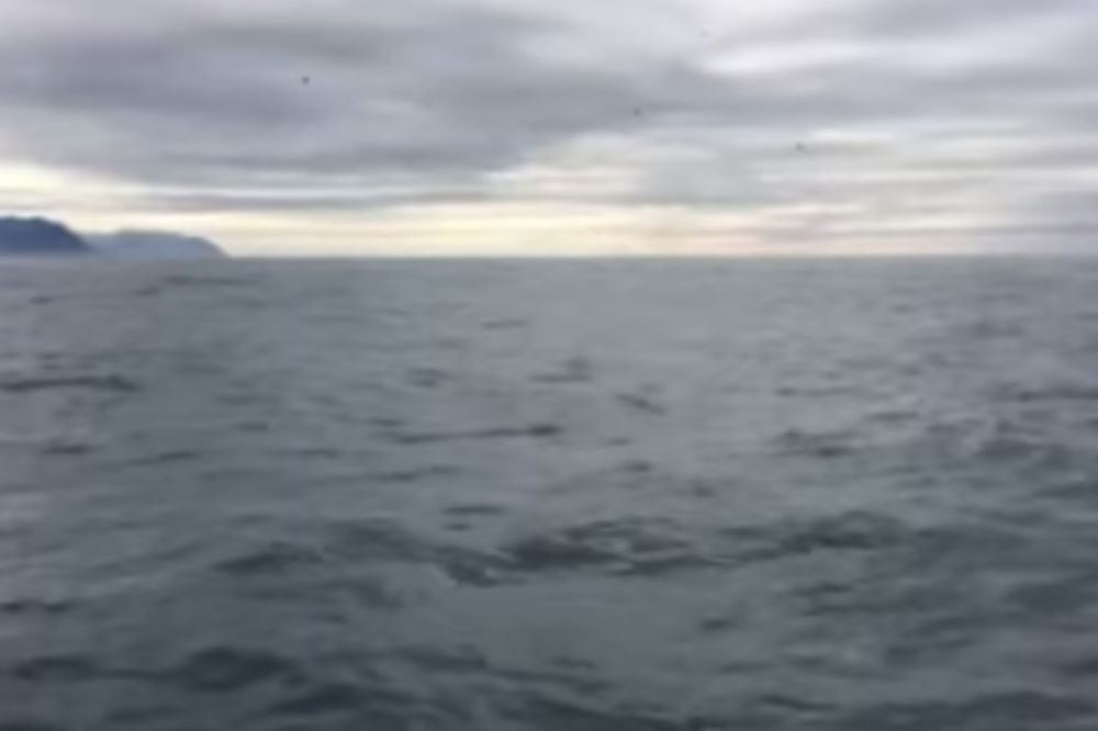 (VIDEO) Snimao je mirno more, a onda se voda odjednom uskomešala!