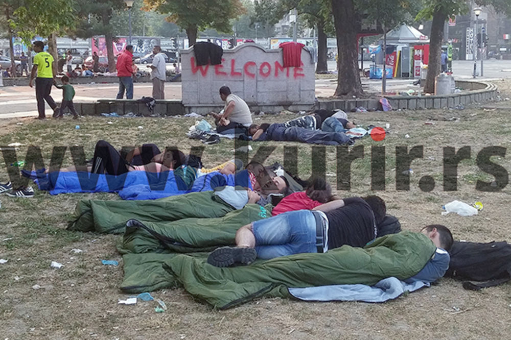(KURIR TV) OVO NIJE POSAO ZA POLICIJU: Pronađite mesto za emigrante koji kampuju u centru Beograda!
